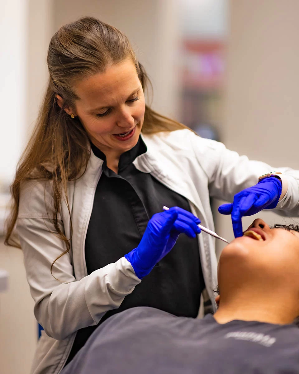 Dr. Foreman working on a patient