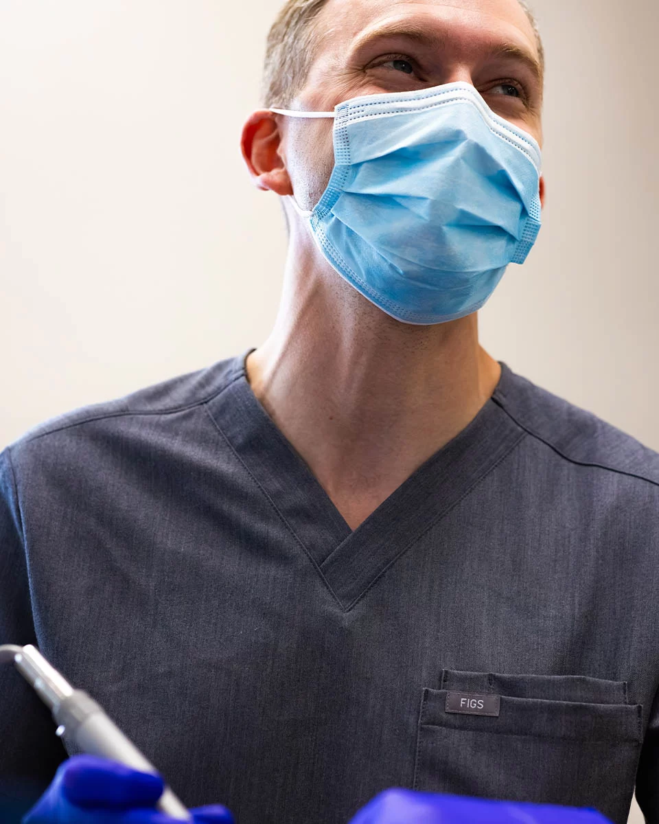 Dr. Adams with mask
