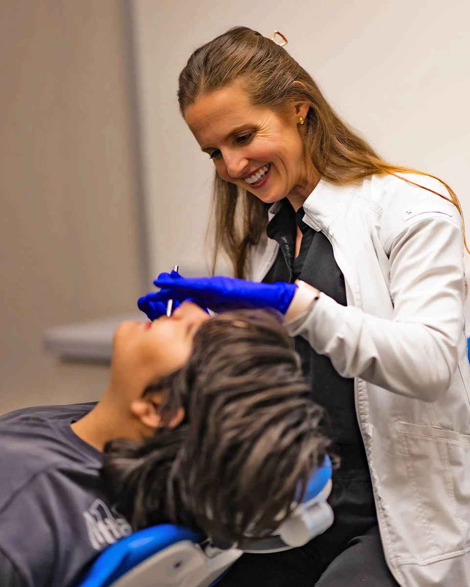 Dr. Foreman with patient